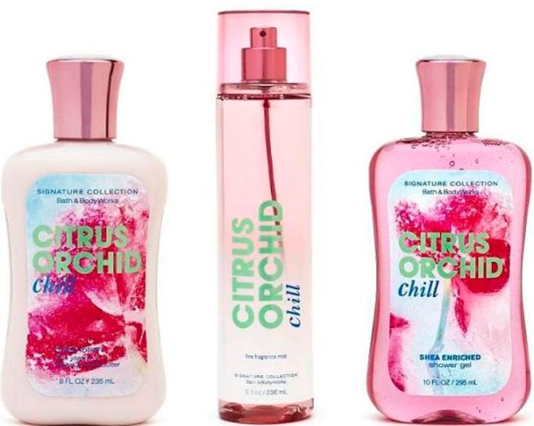 Bath & Body Works Summer Chill Collection Citrus Orchid L'Etage