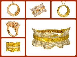 Carrera y Carrera Madrid - TESOROS DEL IMPERIO Collection - Cervantes Bracelets, Rings and Pendants in Yellow Gold & Diamonds