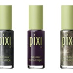 Pixi Nail Colour Collection in  Precious Pewter, Charcoal Celebration and Deepest Dahlia