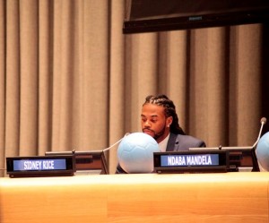 Sydney Rice at the United Nations JBF Summit - PhotoCredit  Billy Shell