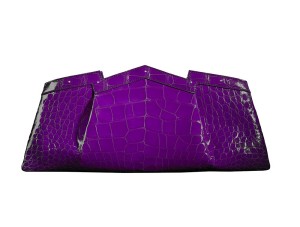 Gabriella Wimmer Duchess Slim  Alligator purple white background