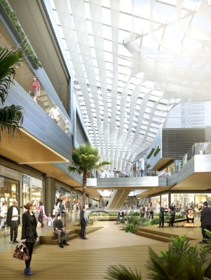 Interior Rendering of the 500,000 square-foot shopping center at Brickell City Centre