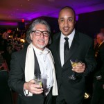 Former New York Knicks player John Starks (right) cheers to the new year with a guest at the New Year’s Eve festivities at The Knickerbocker Hotel, located at the edge of Times Square. Rumored to be the birthplace of the Martini, this was The Knickerbocker’s first New Year’s celebration in 95 years after Prohibition caused the close of the hotel in 1921. The property reopened in February 2015 after completing a spectacular $250 million dollar redevelopment.