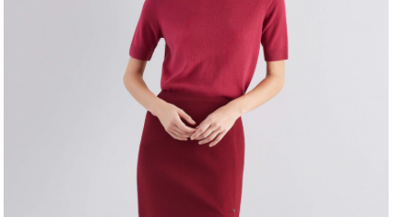 Lafayette 148 - Sequin Trim Tee and Lucina Skirt