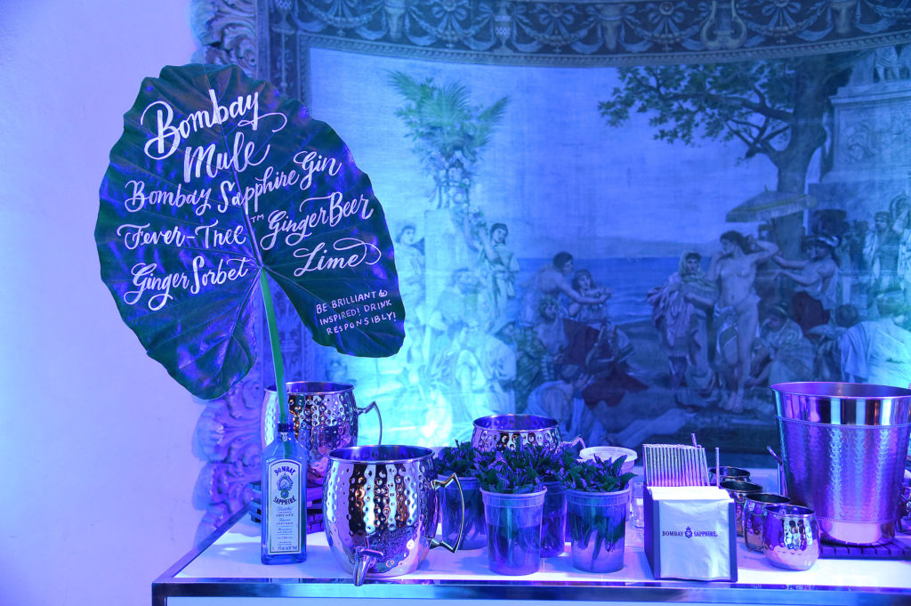 MIAMI BEACH, FLORIDA - DECEMBER 06: A view of decor at the 9th Annual Bombay Sapphire Artisan Series Finale Hosted By Tessa Thompson at Villa Casa Casuarina on December 06, 2018 in Miami Beach, Florida. (Photo by Jamie McCarthy/Getty Images for Bombay Sapphire)